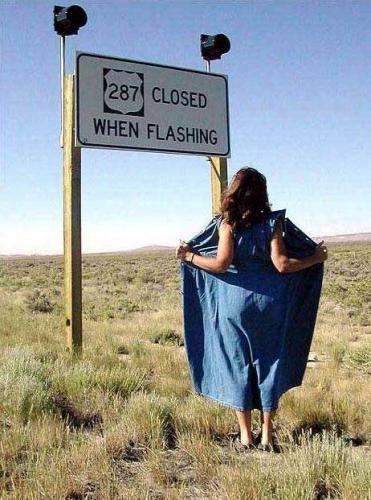 Closed when flashing